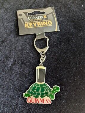 Guinness Silver Metal Keychain - Pint Silhouette